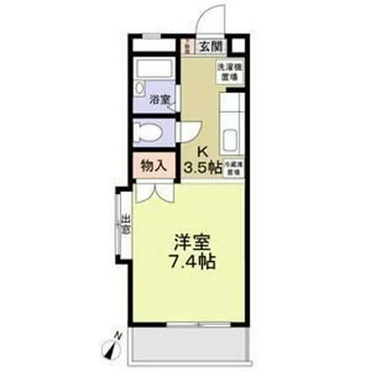 グレースコート 1階階 間取り
