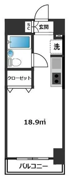 伊勢原七番館 9階階 間取り