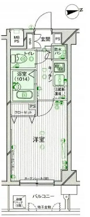 パークウェル高円寺駅前 5階階 間取り