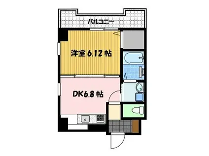 イ・メゾン麹屋(1DK/9階)の間取り写真
