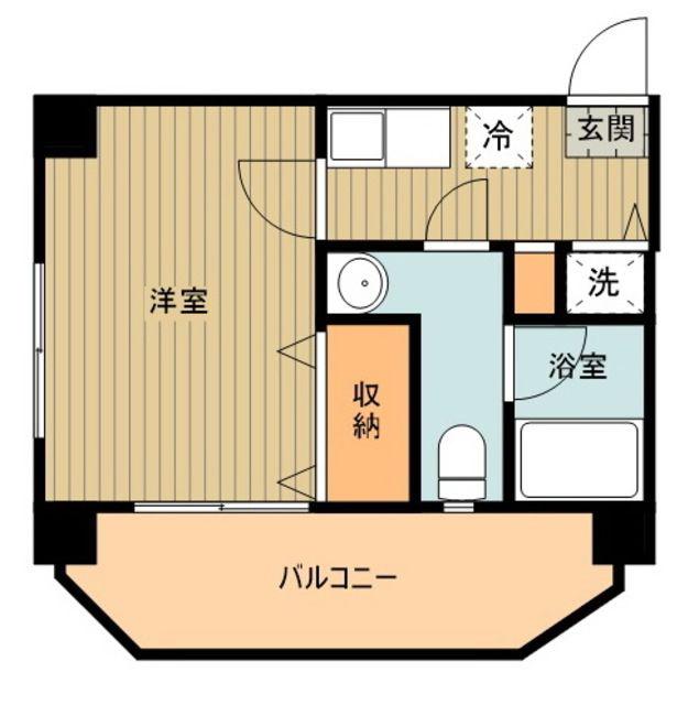 HF上石神井レジデンス(1K/5階)の間取り写真