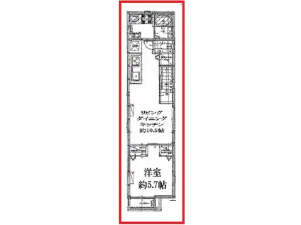 無添加ハウス高砂(1LDK/2階)の間取り写真