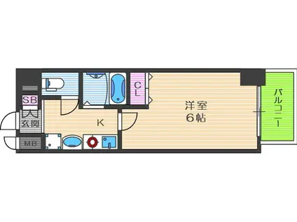 ラナップスクエア中之島公園(1K/3階)の間取り写真