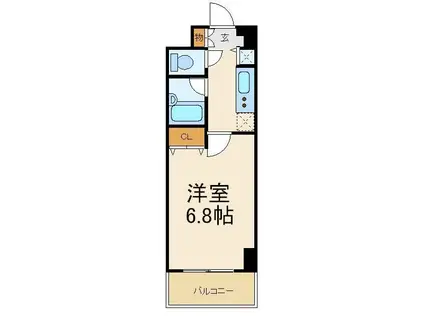 プレール・ドゥーク文京白山(1K/5階)の間取り写真