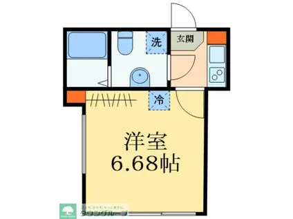 CASTANEA(1K/3階)の間取り写真