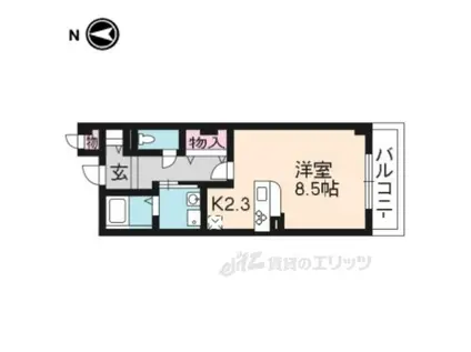 シエールエトワレ(1K/2階)の間取り写真