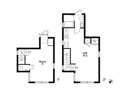 FLAT SEDUM(1LDK/1階)の間取り写真