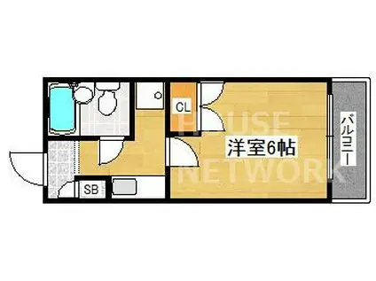 メゾンエスポート(1K/4階)の間取り写真