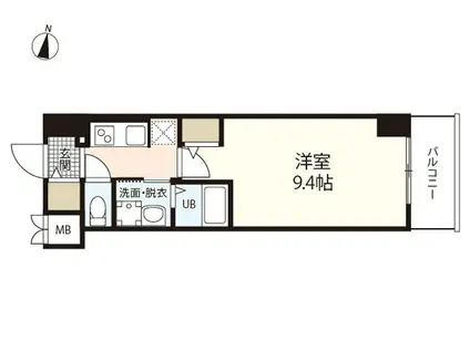 S-RESIDENCE広島駅DILETTO(1K/11階)の間取り写真
