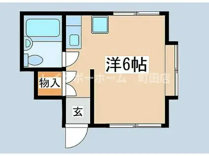 キャンパススカイK(ワンルーム/1階)の間取り写真