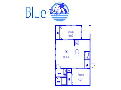 グレイスコート茅ヶ崎(2LDK/2階)の間取り写真