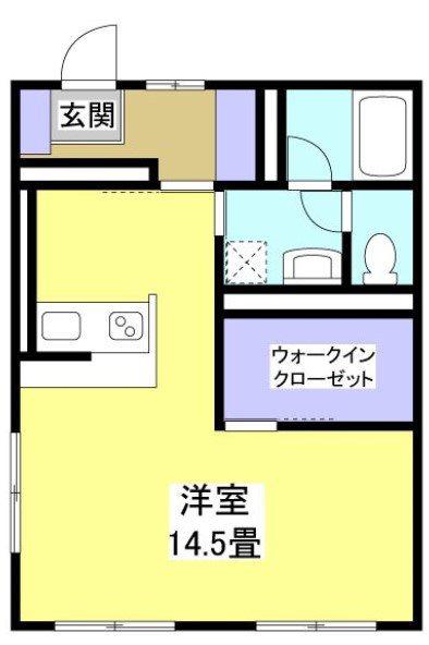 コーポラスサンライズA(ワンルーム/3階)の間取り写真