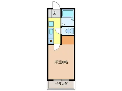 G・ビレッジ北島(1K/1階)の間取り写真