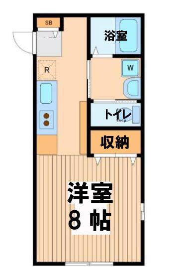 ROYAL GREEN HADANO(ワンルーム/1階)の間取り写真