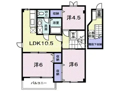 フロレスタ II(3LDK/2階)の間取り写真