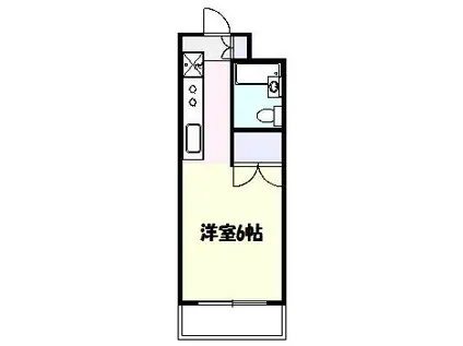 メゾン・パステロ(ワンルーム/2階)の間取り写真