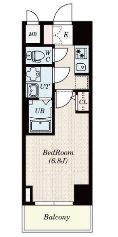 S-RESIDENCE名駅(1K/3階)の間取り写真