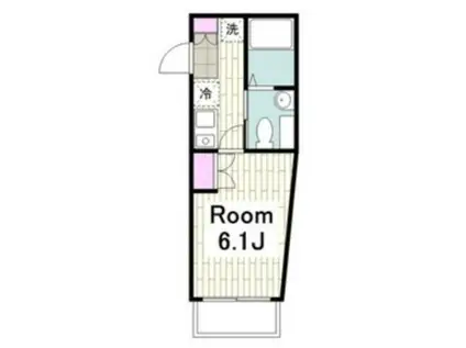 ヴィジェット大倉山(1K/3階)の間取り写真