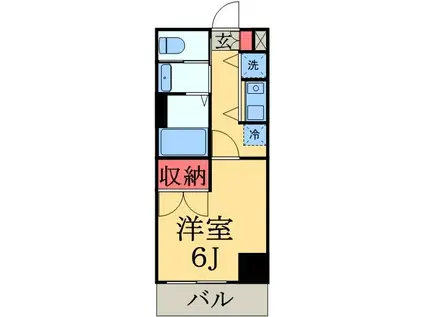 RIRE LUCHI(1K/3階)の間取り写真