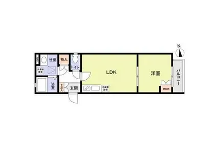 LYCORIS西小山(1LDK/3階)の間取り写真