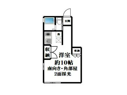 JAIRO町屋(ワンルーム/1階)の間取り写真