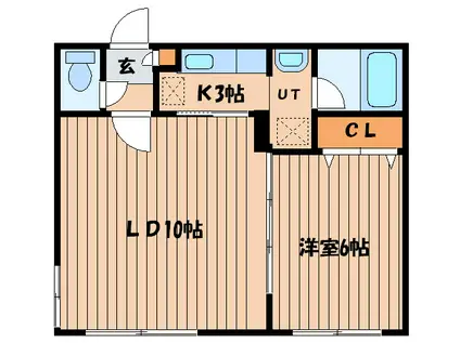 PLATA CARA N22(1LDK/1階)の間取り写真