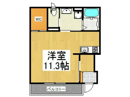 EL・GARDEN(ワンルーム/1階)の間取り写真