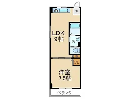 グランメゾンSS2(2LDK/2階)の間取り写真