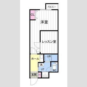 メトロノーム(1LDK/4階)の間取り写真