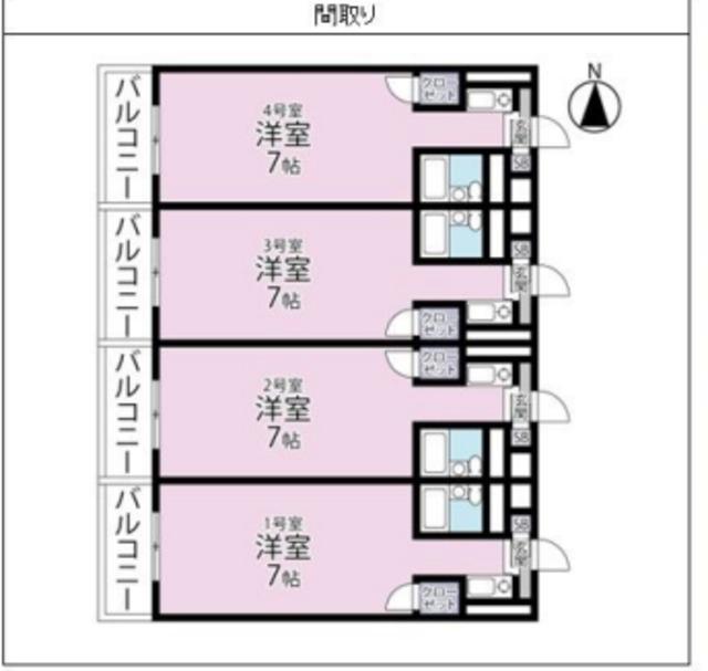 MAC所沢ビル(ワンルーム/5階)の間取り写真