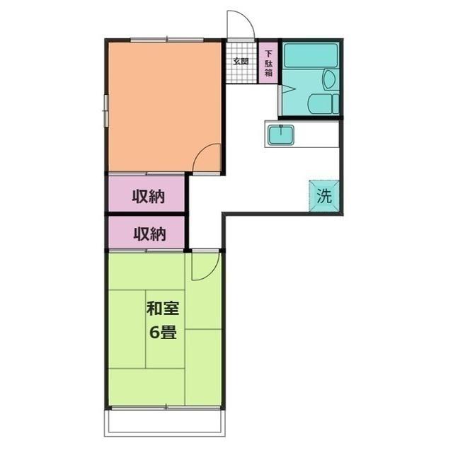 大仁マンション(2K/2階)の間取り写真
