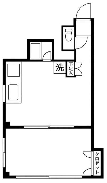 神田ビル(ワンルーム/3階)の間取り写真