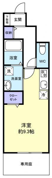  八千代台4丁目共同(ワンルーム/1階)の間取り写真