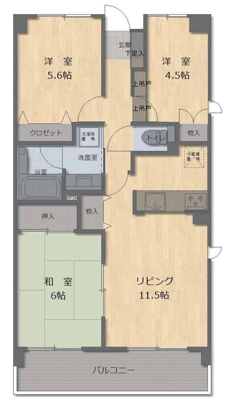 GREAT HEIM(3LDK/2階)の間取り写真