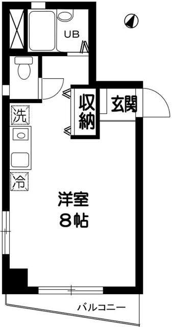 ボナール三ノ輪(ワンルーム/5階)の間取り写真
