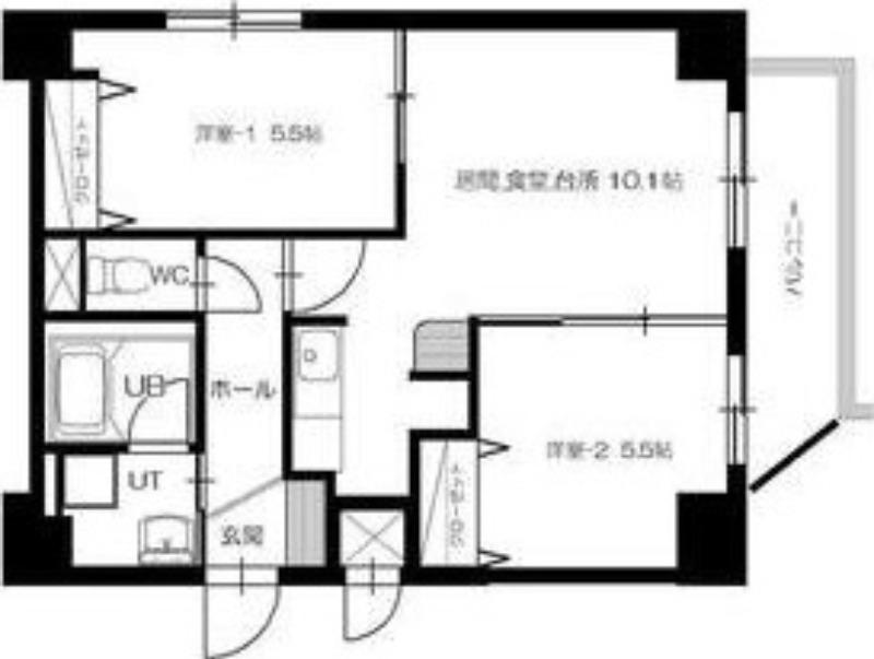 SーFORT札幌元町(2LDK/4階)の間取り写真