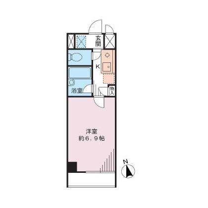 CASITA南長崎(1K/2階)の間取り写真
