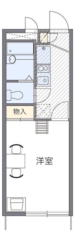 HAPPINESS大森(1K/1階)の間取り写真