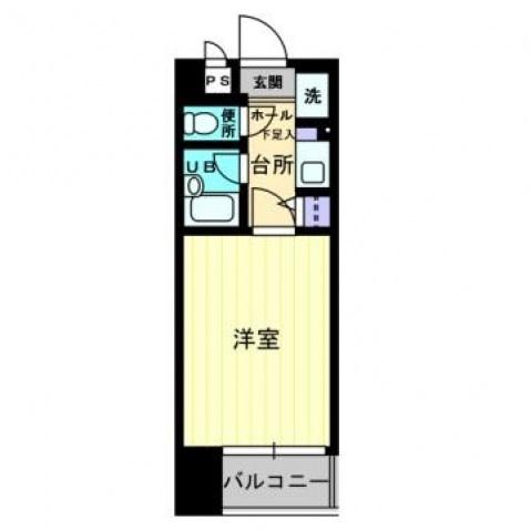 アーバンクルーザー高砂(1K/5階)の間取り写真