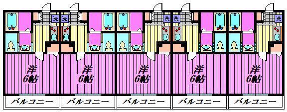 蓮田市東(1K/1階)の間取り写真