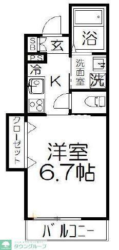 CONER SOLEIL(1K/3階)の間取り写真