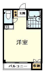 ソフィア国分寺(ワンルーム/2階)の間取り写真