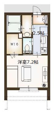 YS PRECIOUS II(1K/3階)の間取り写真