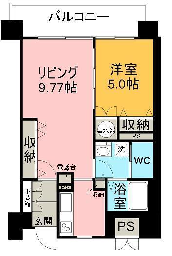 オホーツク夢灯台(1LDK/7階)の間取り写真
