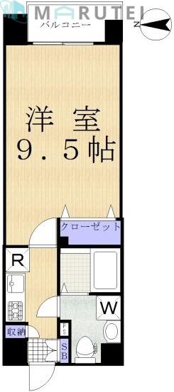 プリマベーラ溝の口(1K/8階)の間取り写真