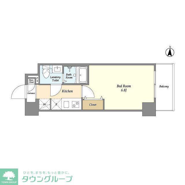 アルファコート川口5(1K/6階)の間取り写真