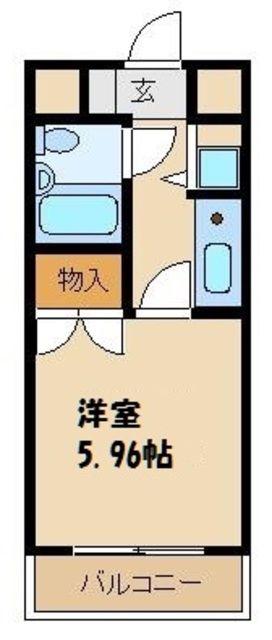マイルストン東久留米(1K/4階)の間取り写真
