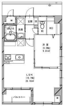FORTUNA老松(1LDK/1階)の間取り写真