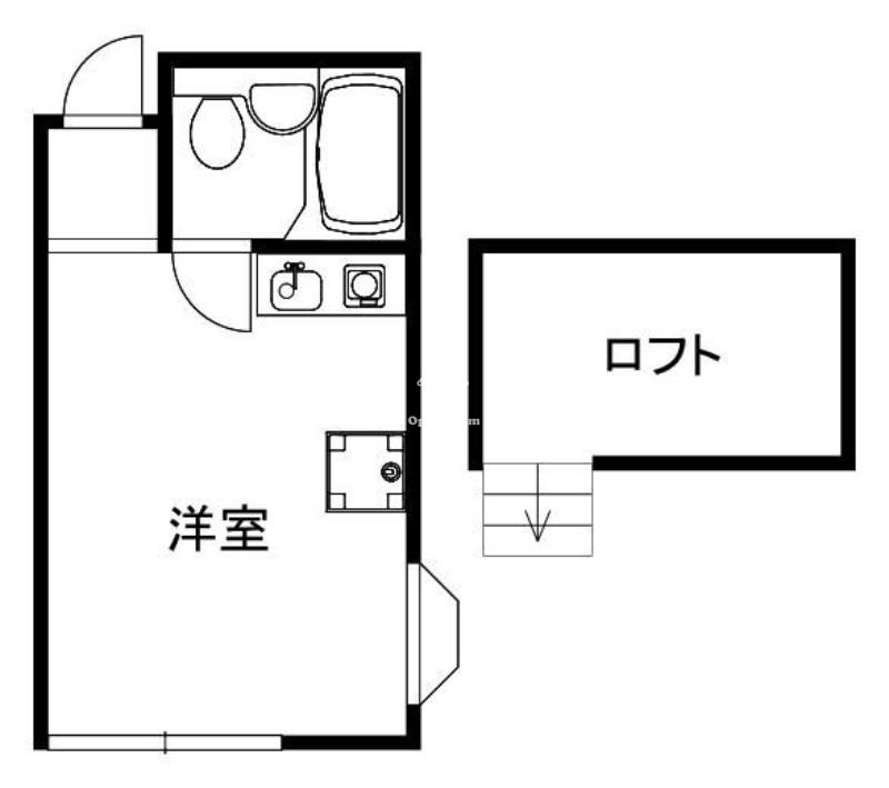 メゾンド・モナーク(ワンルーム/1階)の間取り写真