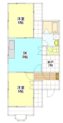 誠和ビル(2SDK/7階)の間取り写真